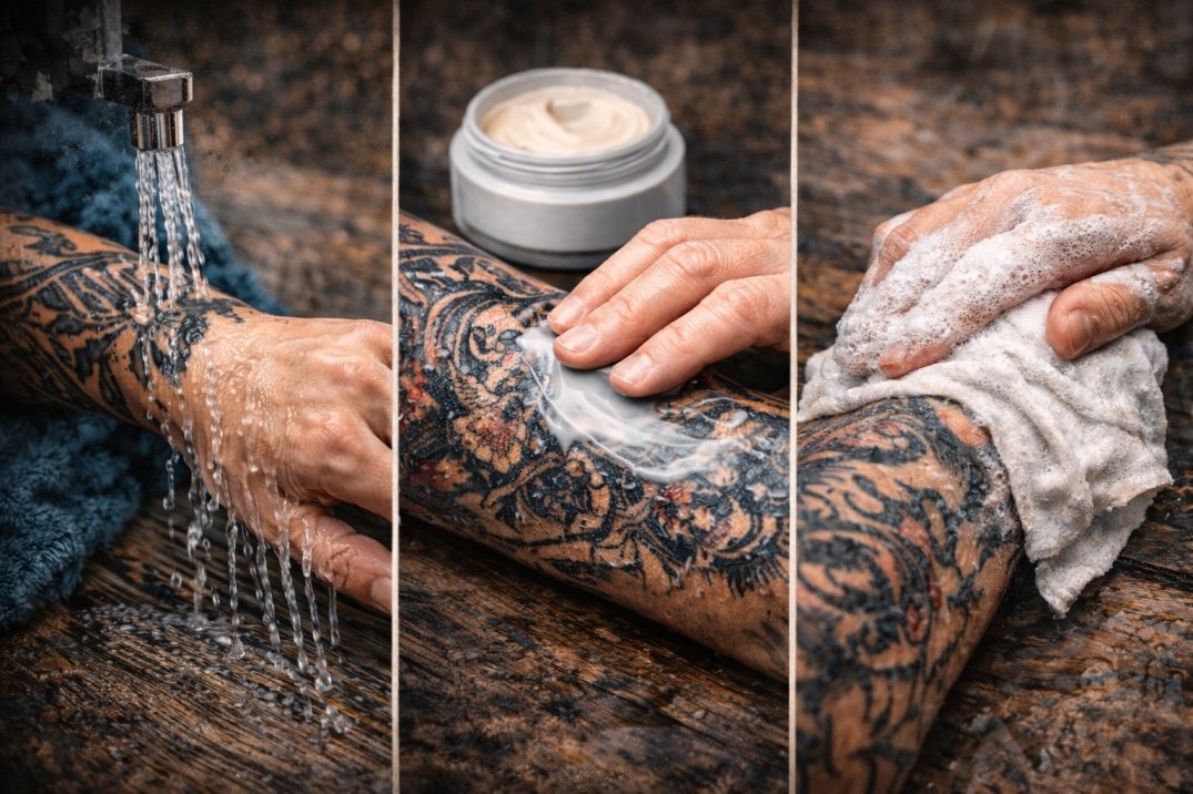 Tattoo Healing & Aftercare Guide – From Day 1 to Full Recovery
