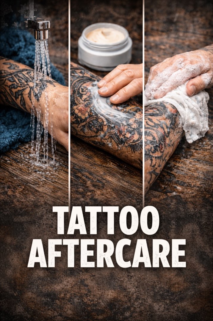 Tattoo Healing & Aftercare Guide – From Day 1 to Full Recovery